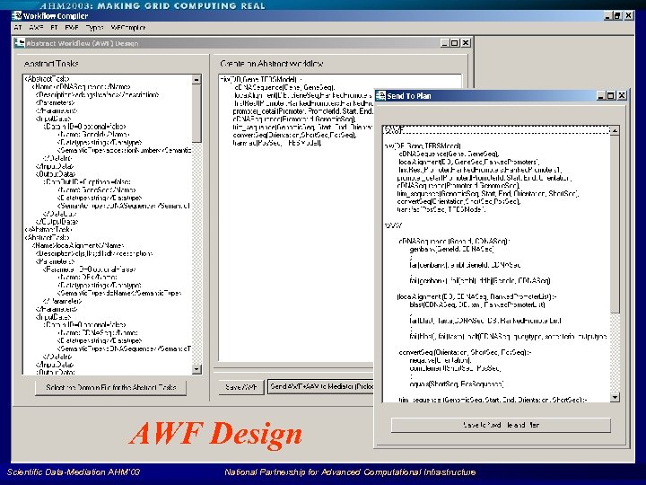 AWF Design Scientific Data-Mediation AHM'03 National Partnership for Advanced Computational Infrastructure 90 