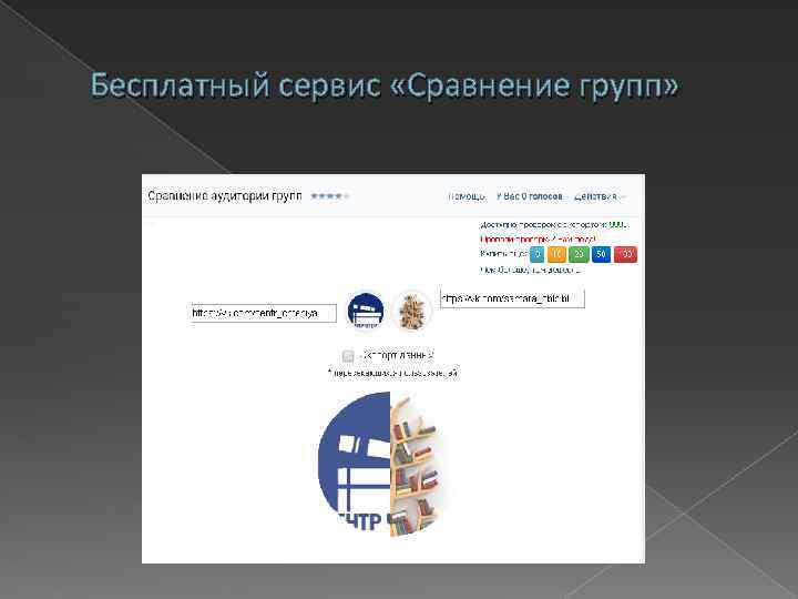 Бесплатный сервис «Сравнение групп» 