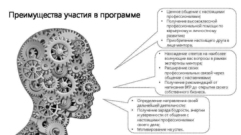 Преимущества участия в программе • • • Ценное общение с настоящими профессионалами; Получение высококлассной