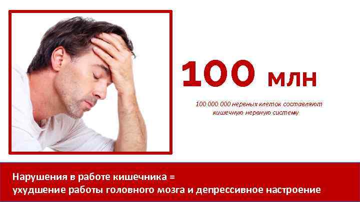 100 млн 100 000 нервных клеток составляют кишечную нервную систему Нарушения в работе кишечника