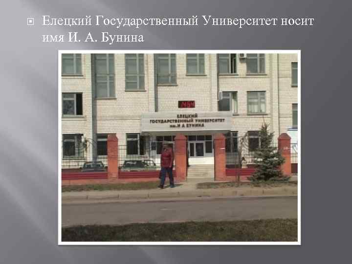 Институт имени бунина