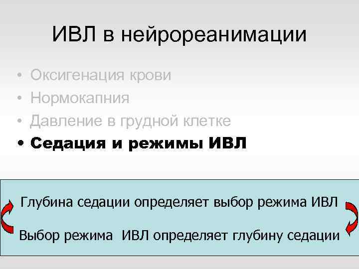 ИВЛ в нейрореанимации • Оксигенация крови • Нормокапния • Давление в грудной клетке •