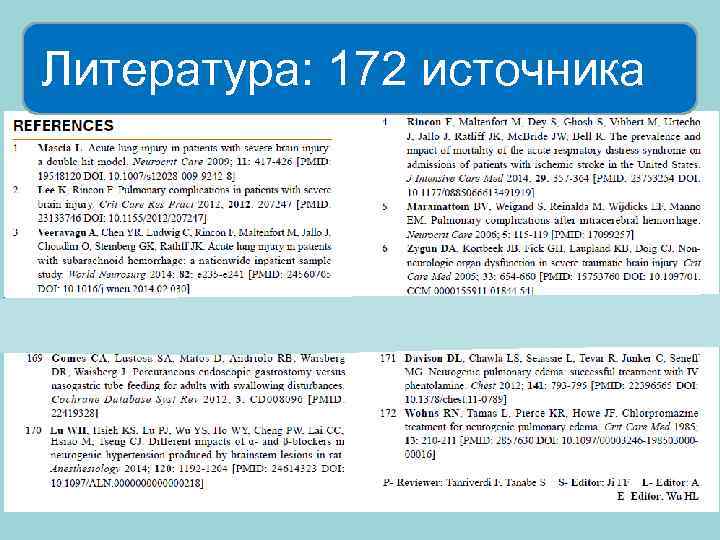 Литература: 172 источника 