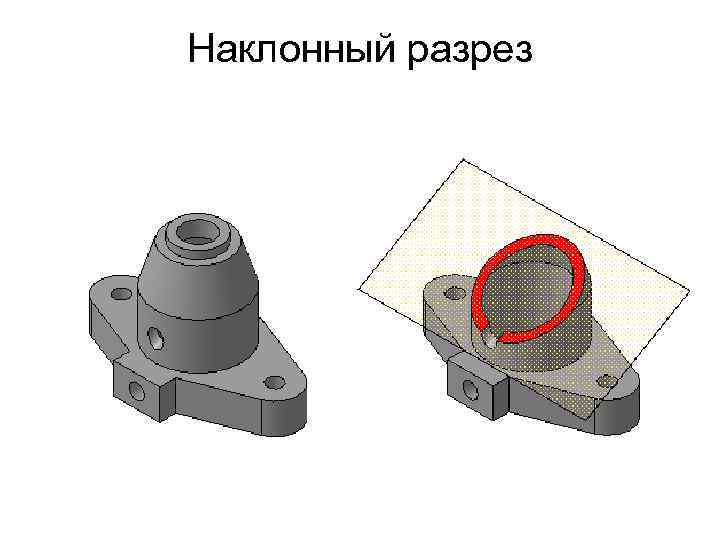 Наклонный разрез 