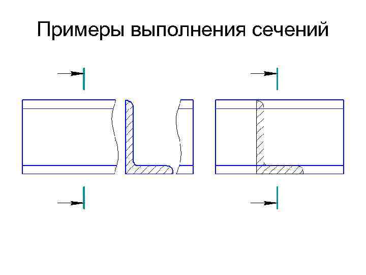 Примеры выполнения сечений 