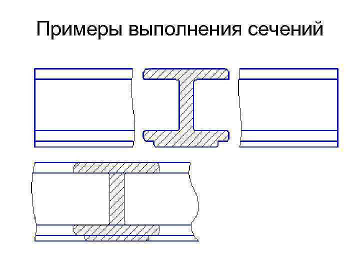 Примеры выполнения сечений 