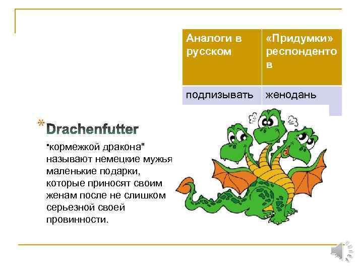 Аналоги в русском подлизывать ся * 