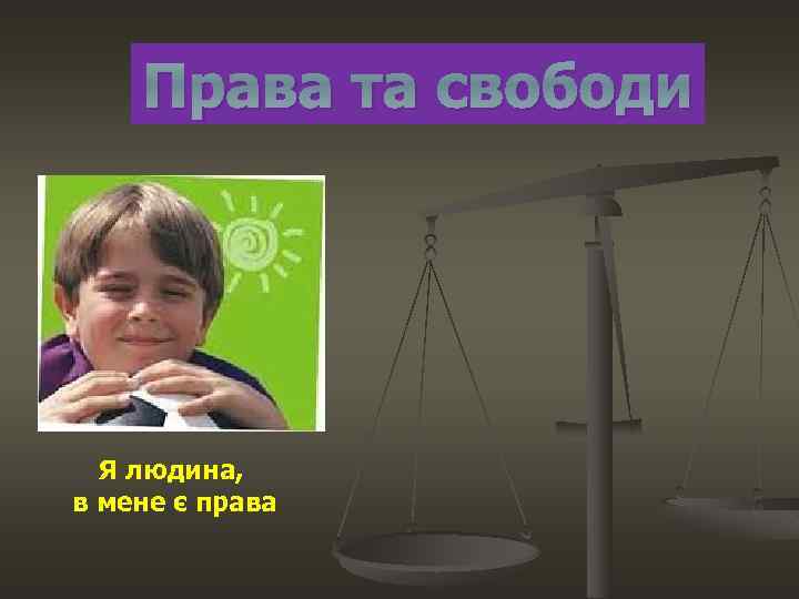 Права та свободи Я людина, в мене є права 