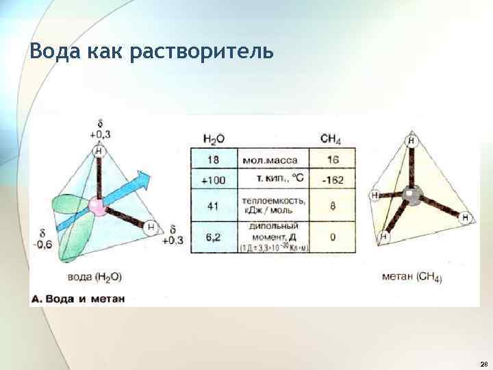 Вода как растворитель 28 