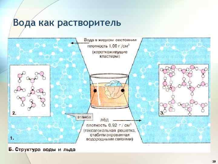 Вода как растворитель 29 