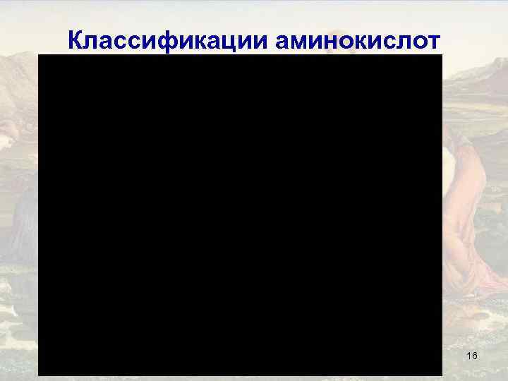 Классификации аминокислот 16 