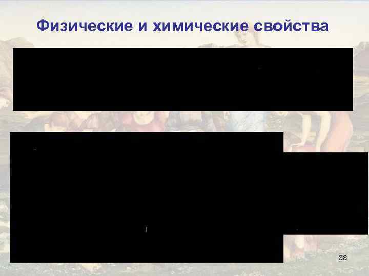 Физические и химические свойства 38 