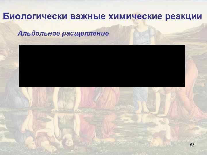 Биологически важные химические реакции Альдольное расщепление 68 