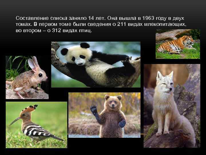 Составление списка заняло 14 лет. Она вышла в 1963 году в двух томах. В