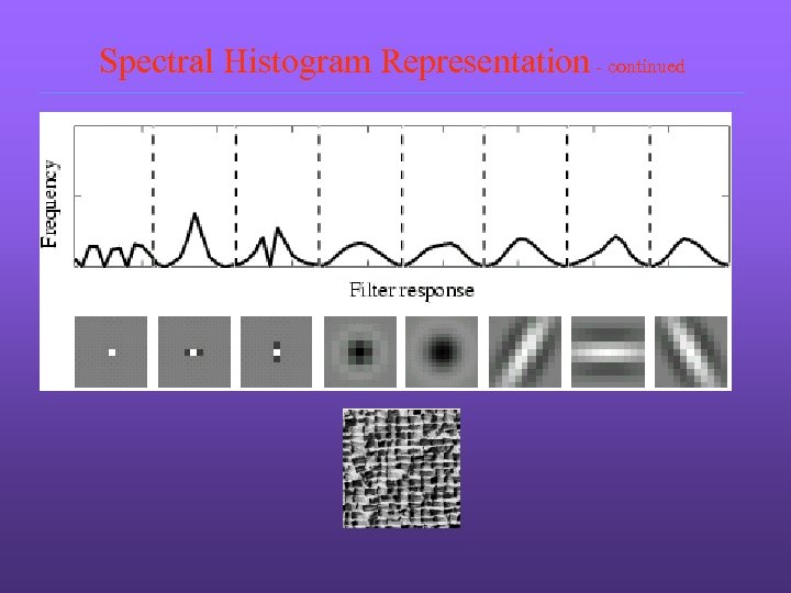 Spectral Histogram Representation - continued 