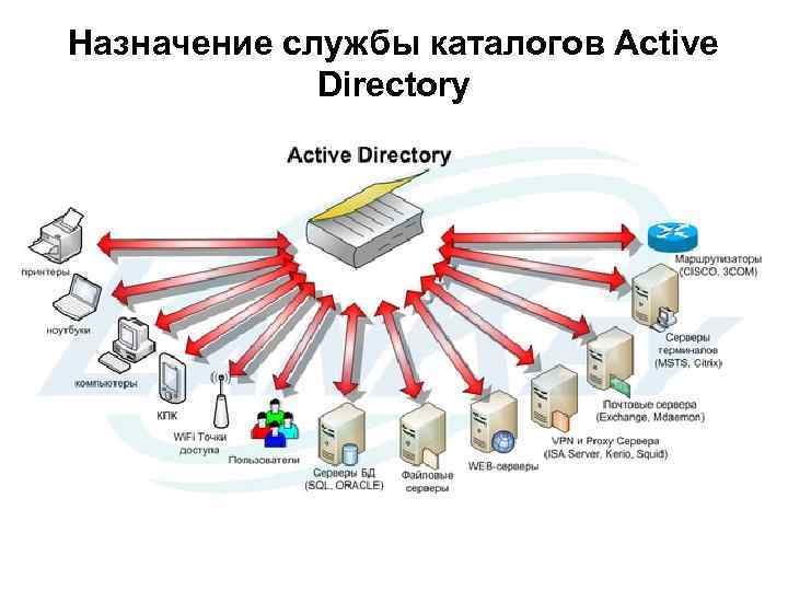 Назначение службы каталогов Active Directory 