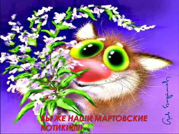 ВЫ ЖЕ НАШИ МАРТОВСКИЕ КОТИКИ!!!!! 