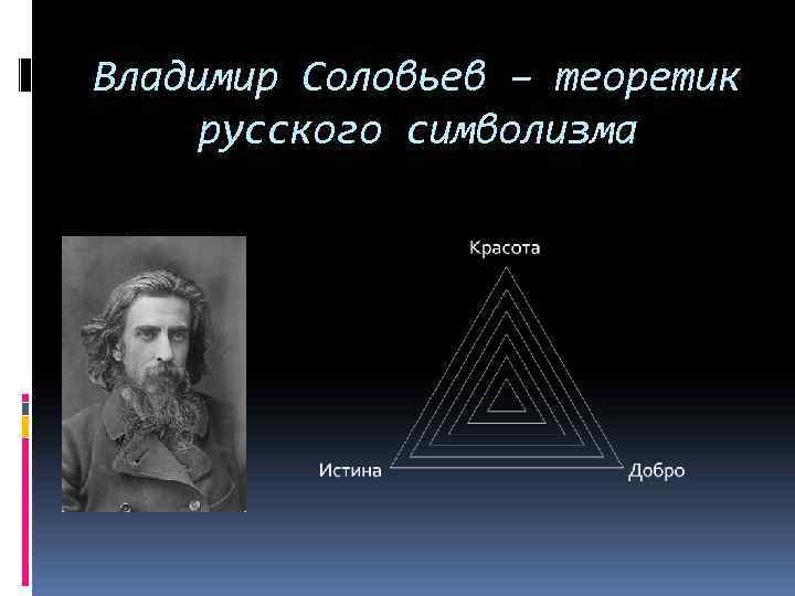 Владимир Соловьев – теоретик русского символизма 