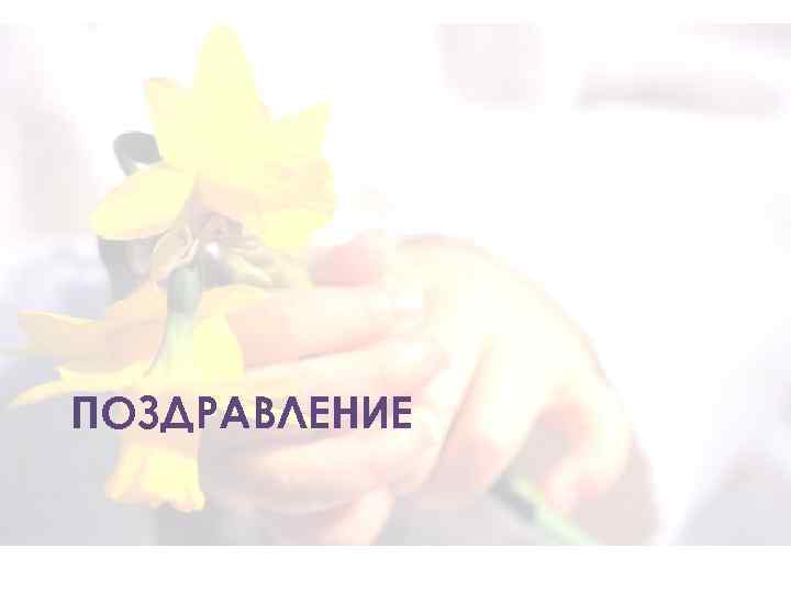 ПОЗДРАВЛЕНИЕ 