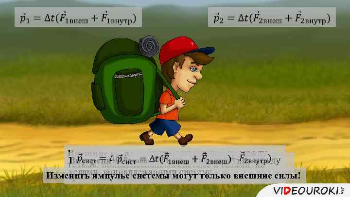  Внешние силы — силы взаимодействия между Внутренние силы — силы взаимодействия между телами,