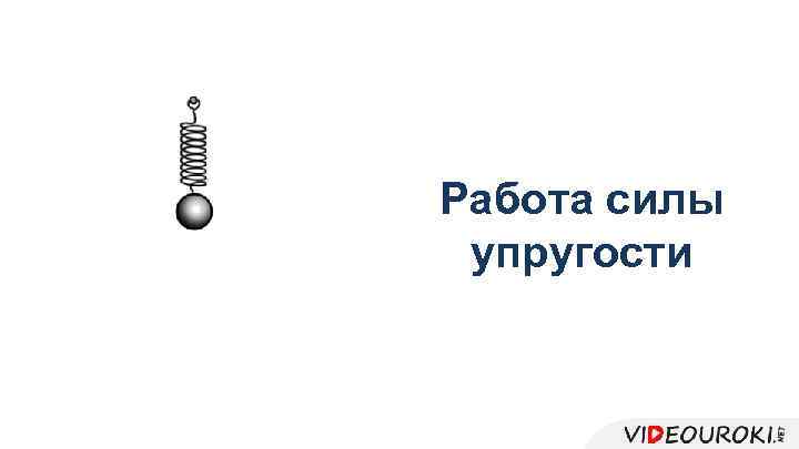 Работа силы упругости 