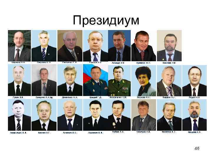 Президиум 46 