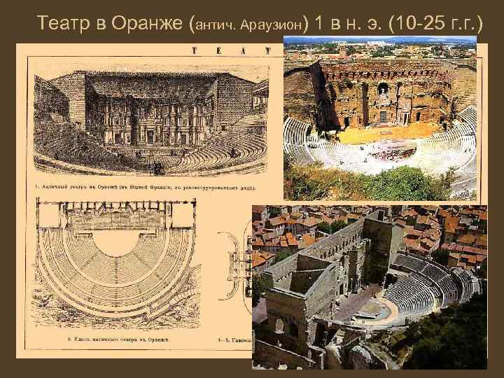 Театр в Оранже (антич. Араузион) 1 в н. э. (10 -25 г. г. )