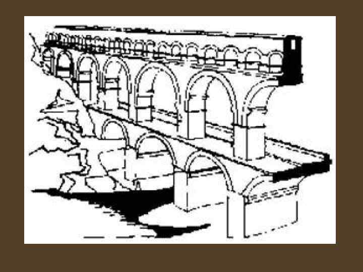 Акведук рисунок карандашом