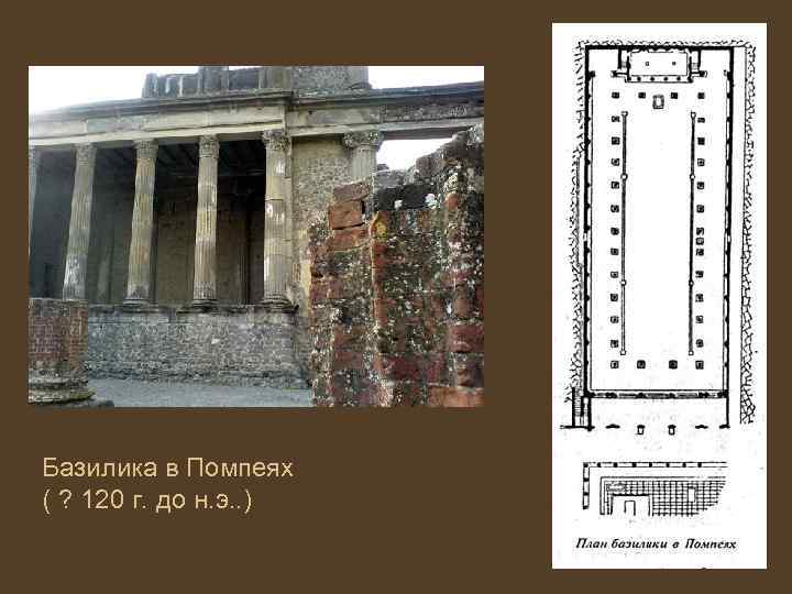 Базилика в Помпеях ( ? 120 г. до н. э. . ) 