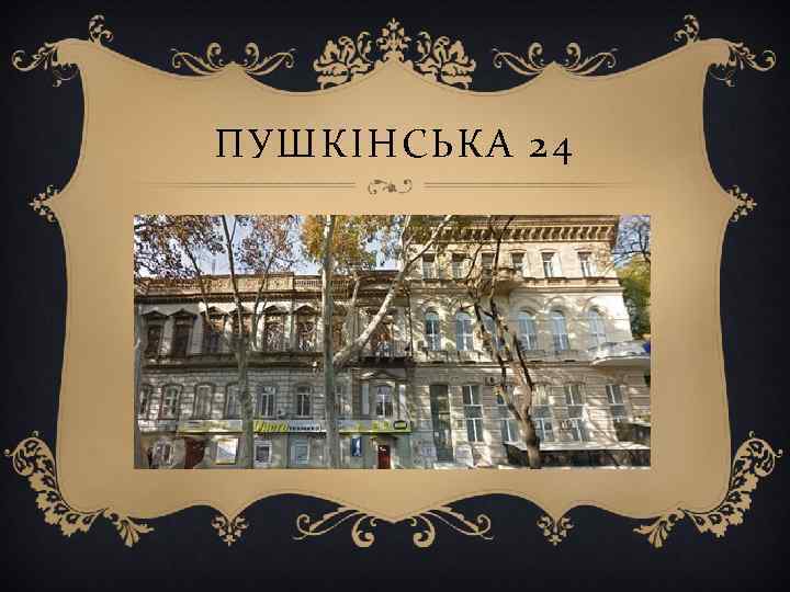 ПУШКІНСЬКА 24 