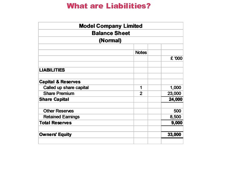 What are Liabilities? 