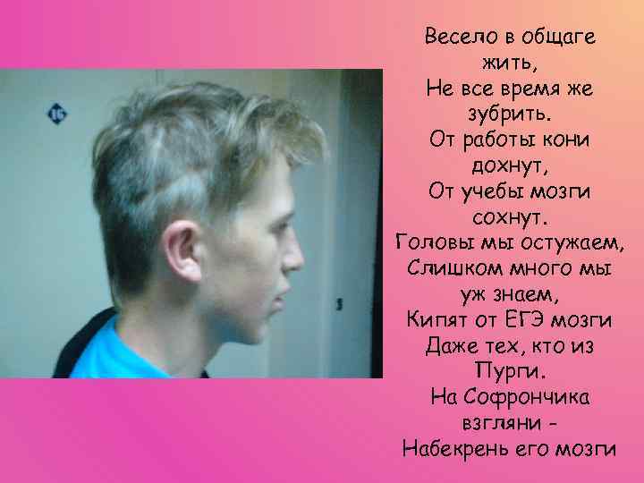 Весело в общаге жить, Не все время же зубрить. От работы кони дохнут, От