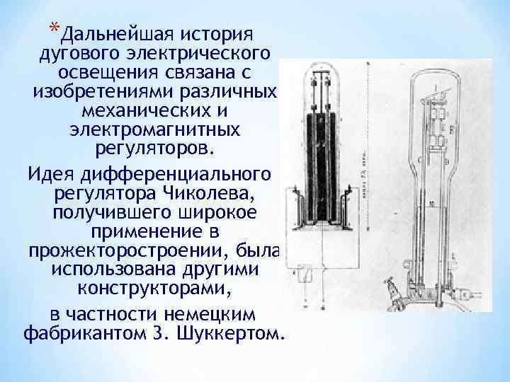 История развития освещения