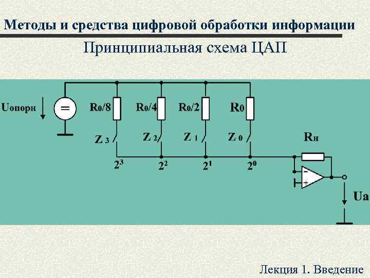 Схема технических средств обработки дискретных сигналов