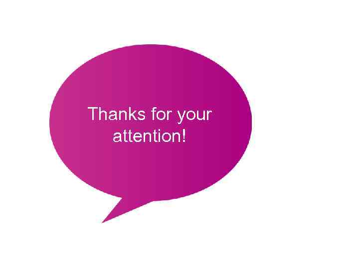 Thanks for your attention! 