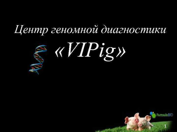 Центр геномной диагностики «VIPig» 1 