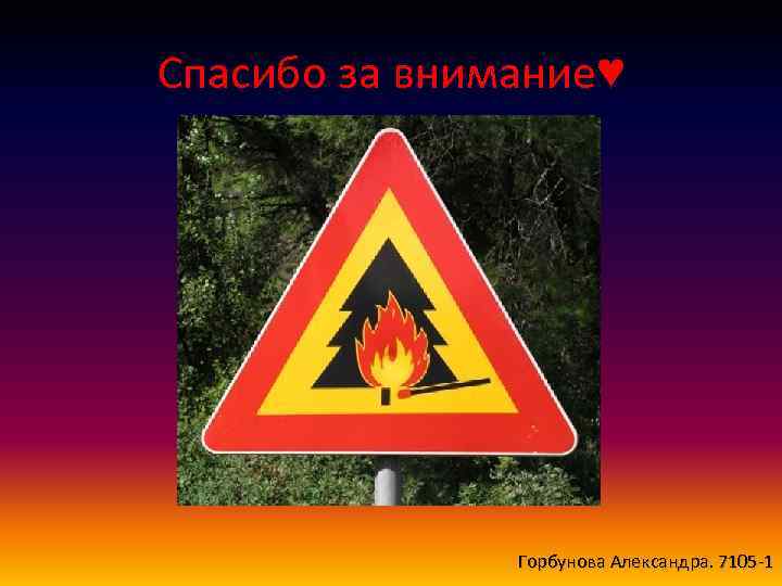 Спасибо за внимание♥ Горбунова Александра. 7105 -1 