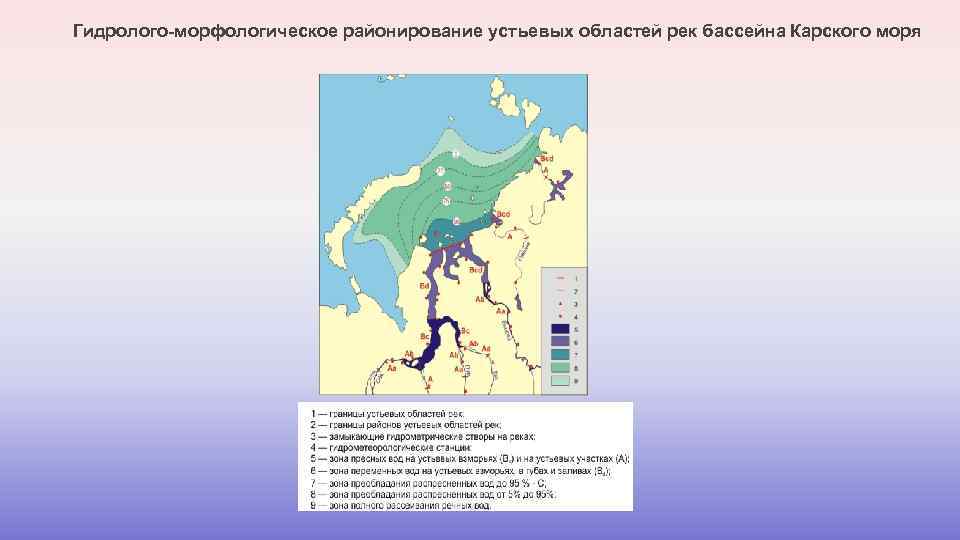 Гидролого морфологическая схема