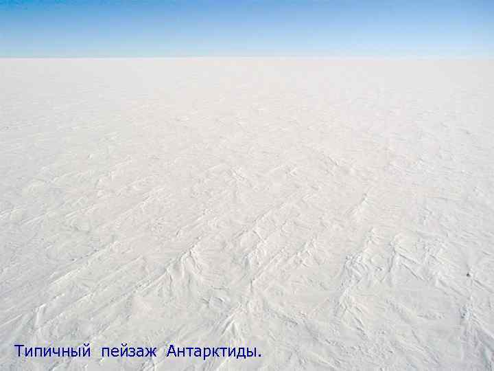 Типичный пейзаж Антарктиды. 
