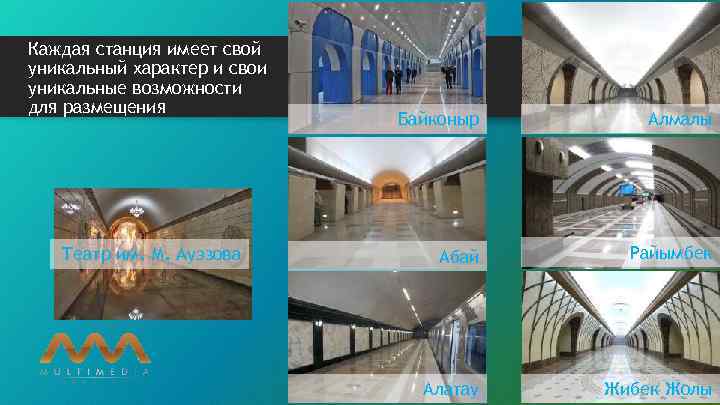 Каждая станция имеет свой уникальный характер и свои уникальные возможности для размещения Театр им.