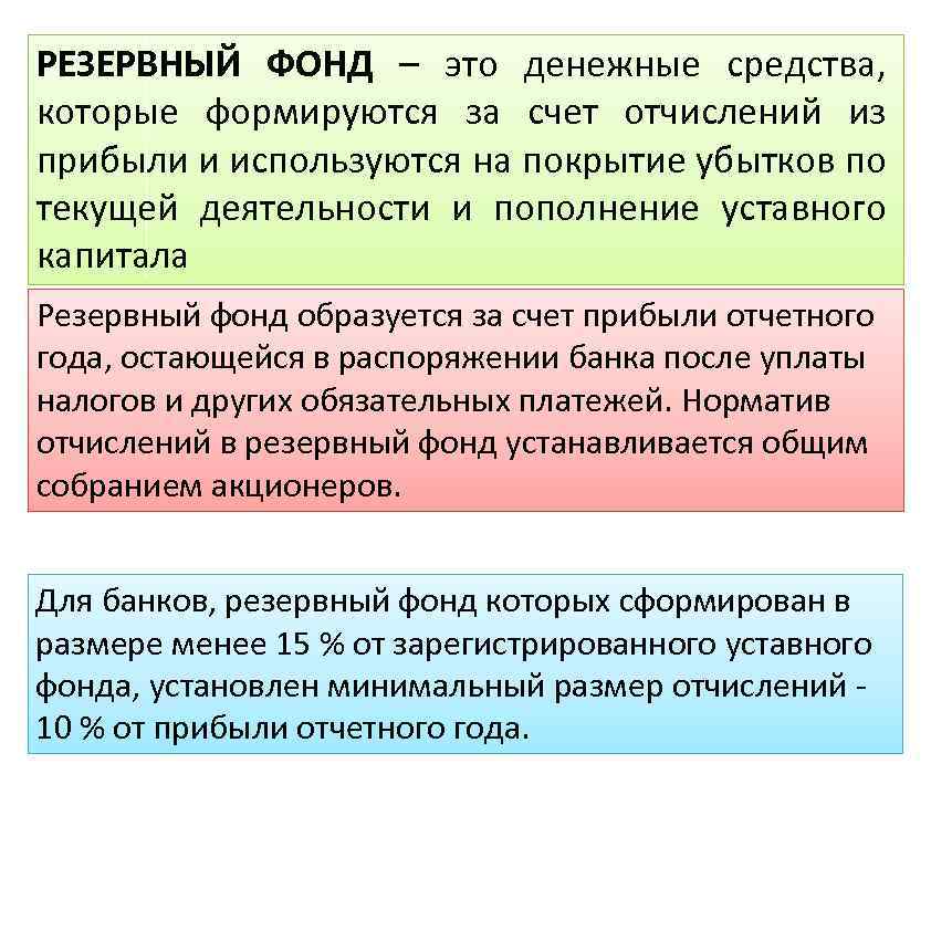 Резервный фонд это. Резервный фонд. Резервный фонд РФ. Резервный фонд банка. Резервный фонд коммерческого банка.