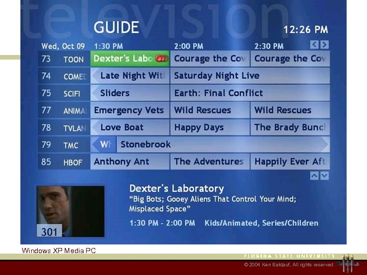 Windows XP Media PC © 2004 Ken Baldauf, All rights reserved. 