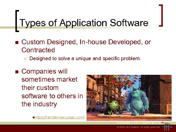 Types of Application Software n Custom Designed, In-house Developed, or Contracted ¡ n Designed