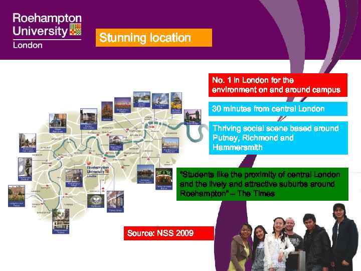 Stunning location No. 1 in London for the environment on and around campus 30