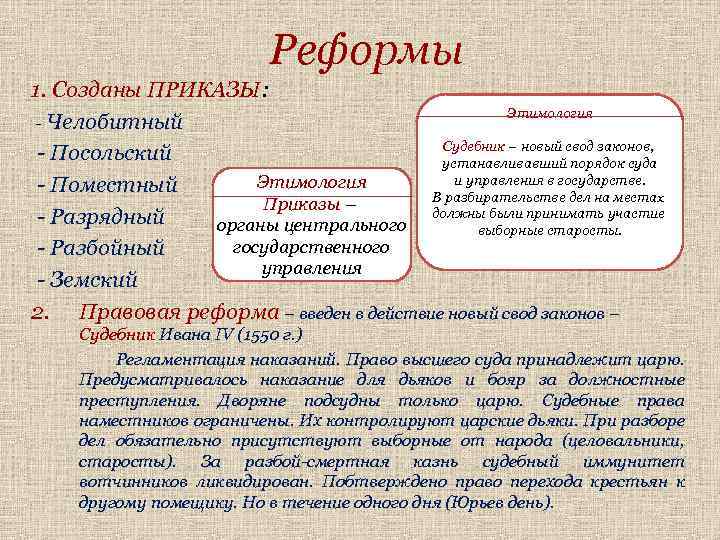 Чем согласно отрывку занимался челобитный приказ. Реформа приказов Ивана Грозного. Реформы Ивана Грозного создание приказов. Приказы Ивана Грозного. Первый приказ Ивана Грозного.