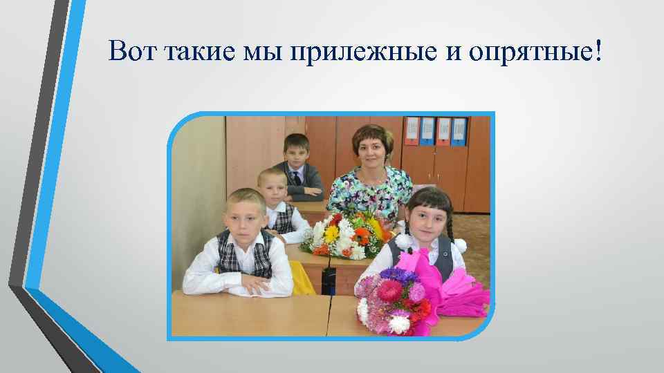 Вот такие мы прилежные и опрятные! 
