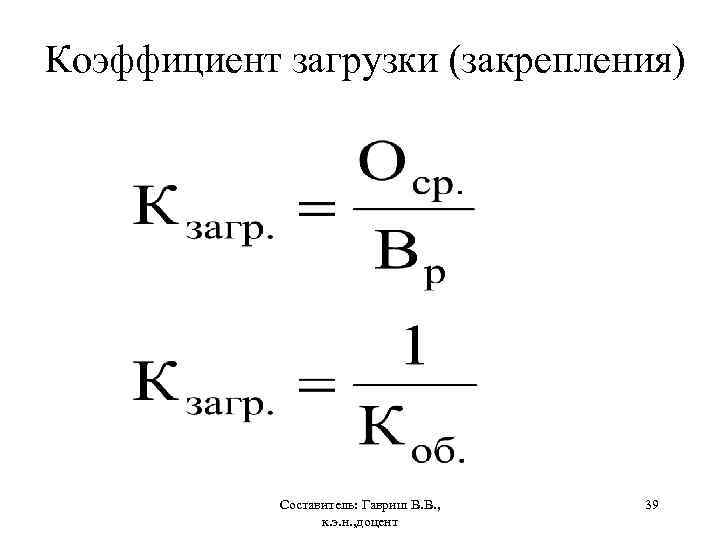 Коэффициент загрузки оборотных средств в обороте