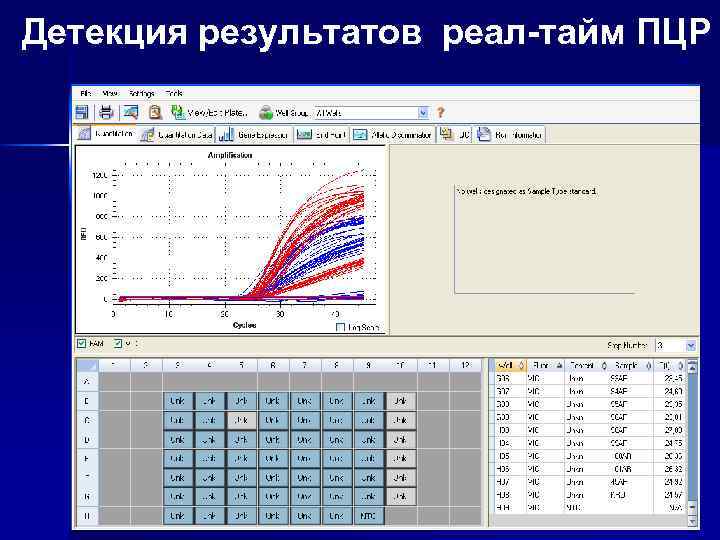 Детекция результатов реал-тайм ПЦР 