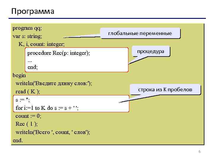 Для вывода результатов в паскале используется оператор. Рекурсивный перебор Паскаль. Count в Паскале. Count в программировании.