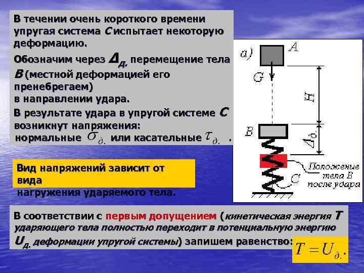 В течение короткого периода. Упругие системы. В течение короткого времени.